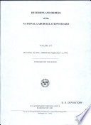 Cover of Decisions and Orders of the National Labor Relations Board