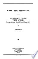 Cover of Awards ... Third Division, National Railroad Adjustment Board