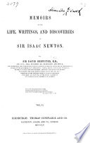 Cover of Memoirs of the Life, Writings, and Discoveries of Sir Isaac Newton