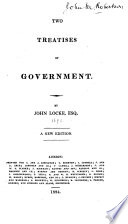 Cover of Two Treatises of Government