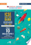 Cover of Oswaal ICSE QB Class 10 English Literature Paper-2 (2026) - (New)