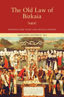 Cover of The Old Law of Bizkaia (1452)