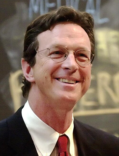 Michael Crichton by Jon Chase photo/Harvard News Office, CC BY-SA 3.0, via Wikimedia Commons Michael Crichton