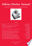 Cover of Aldous Huxley Annual
