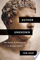 Cover of Author Unknown