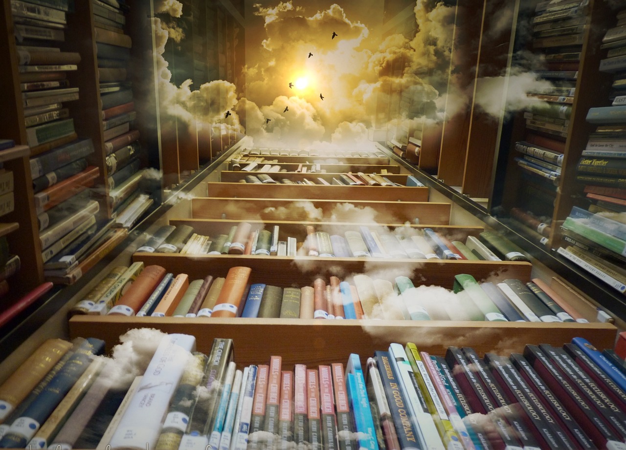 Photo via Pexels/Pixabay A grand library